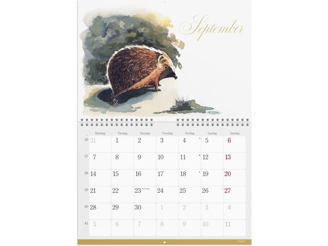 Veggkalender Grieg 2026 Natur