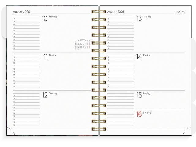 Organizer Og Notes Grieg A5 2026 Floral