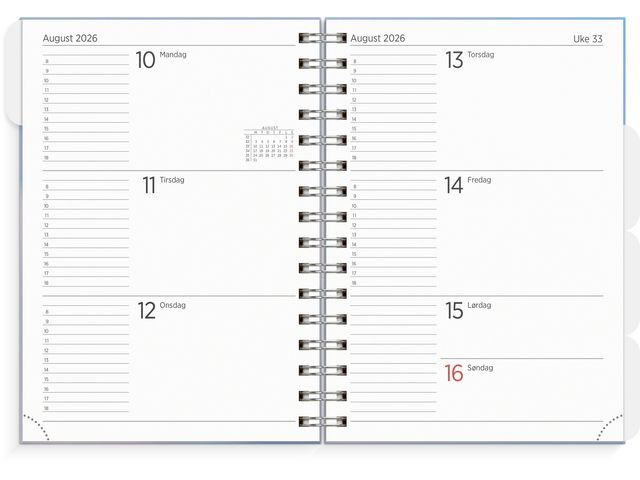Organizer Og Notes Grieg A5 2026 Waves
