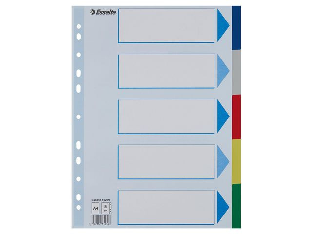 BildeSkilleblad Esselte A4 Pp 5-Delt 5 Frg
