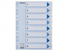 Register Esselte A4 Plast 1-8 Blå/Hvit (...