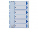 Register Esselte A4 Plast 1-6 Blå/Hvit (...