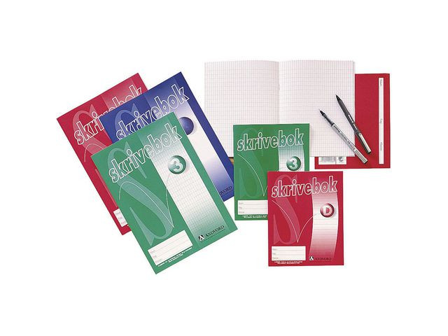 Skrivebok A4 80G 24Bl 5X10 Rutet (20 stk)