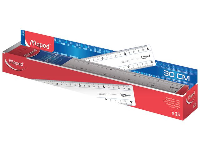 Linjal 1 Plast 30 Cm