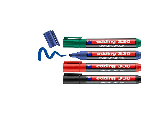 Merkepenn Edding 330 Skrå Ass (4 stk)