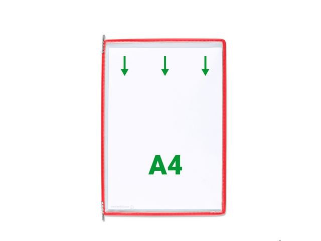 Lomme Djois A4 Pp Rød (10 stk)