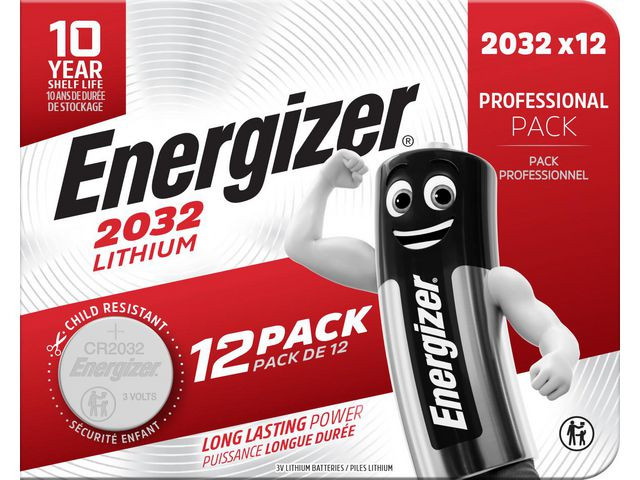 BildeBatteri Energizer Lithium Cr2032 (12 stk)