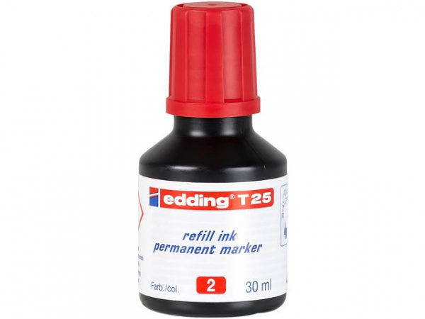 Refill Edding T25 Perman. Merkepenn Rød