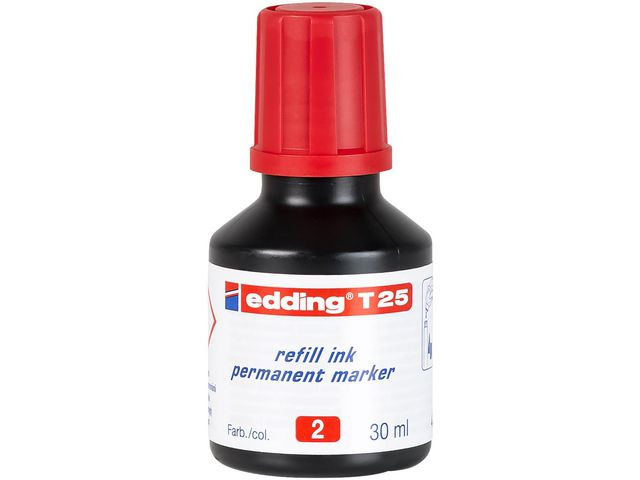 BildeRefill Edding T25 Perman. Merkepenn Rød