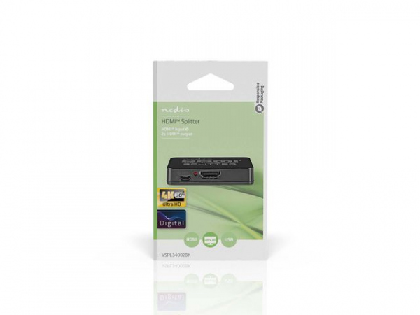 Hub Nedis Hdmi Splitter 2 Port