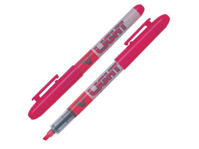 Tekstmarker Pilot V Liquid Light Rosa (12 stk)