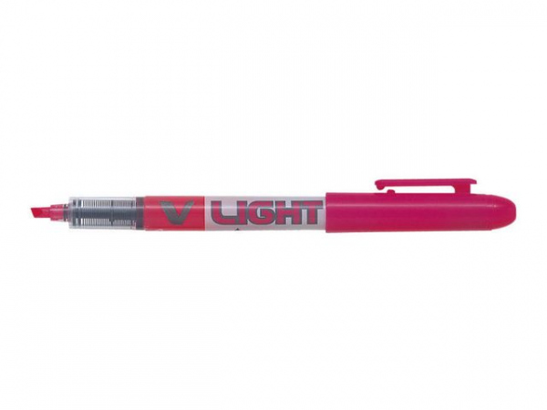 Tekstmarker Pilot V Liquid Light Rosa (12 stk)