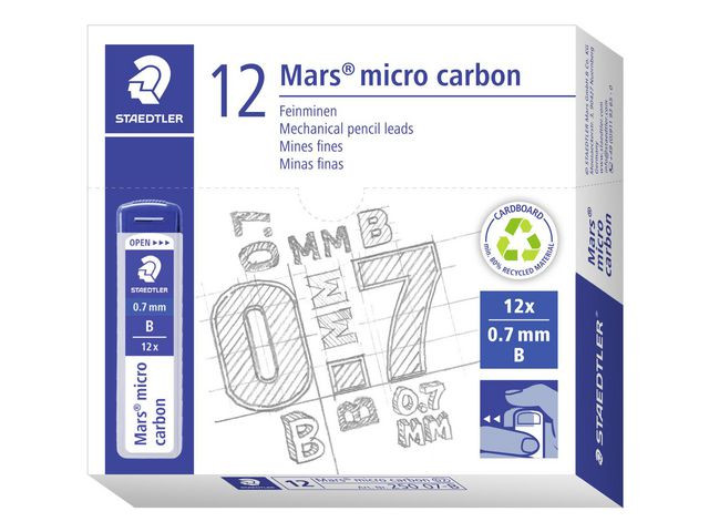 Blyantmine Staedtler 0,7Mm B (12) (12 stk)