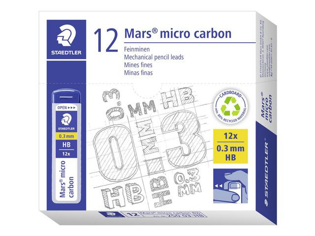 Blyantmine Staedtler 0,3Mm Hb (12) (12 stk)