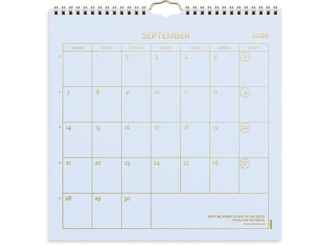 Veggkalender Grieg 2026 Color