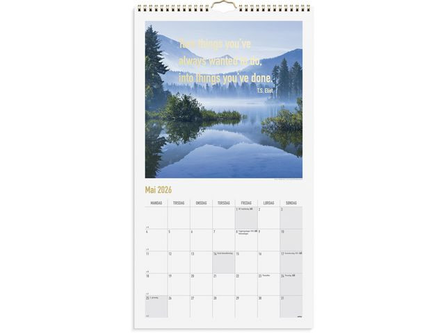 Veggkalender Grieg 2026 Dreamdo