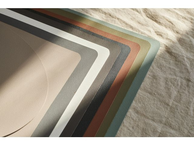 Bordbrikke West Pvc 43,5X28Cm Sand (12 stk)