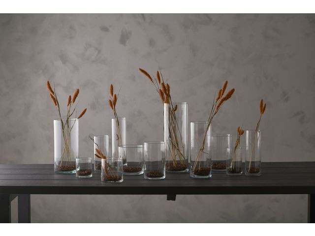 Vase Sylinder Klart Glass 15Cm (6 stk)