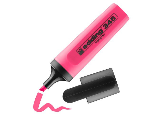 Tekstmarker Edding 345 Rosa (10 stk)