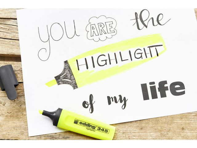 Tekstmarker Edding 345 Oransje (10 stk)