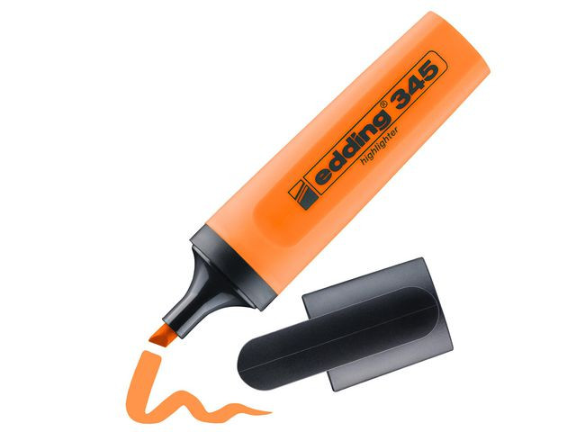 Tekstmarker Edding 345 Oransje (10 stk)