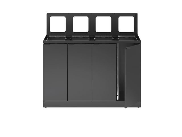 Avfallsbeholder Bica 878 4X45L Antrasitt