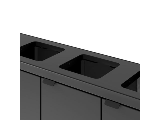 Avfallsbeholder Bica 878 4X45L Antrasitt