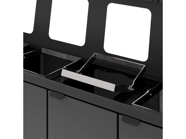 Avfallsbeholder Bica 878 4X45L Antrasitt