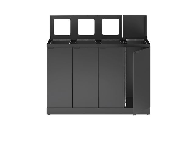Avfallsbeholder Bica 883 4X45L Antrasitt