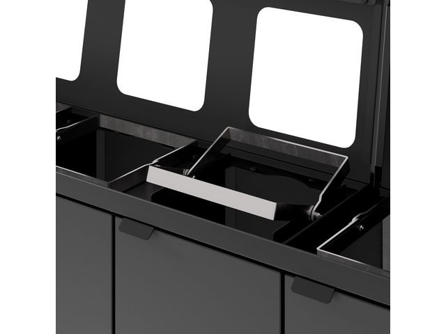 Avfallsbeholder Bica 883 4X45L Antrasitt