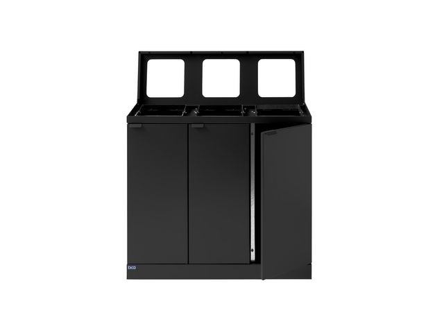 Avfallsbeholder Bica 870 3X45L Antrasitt