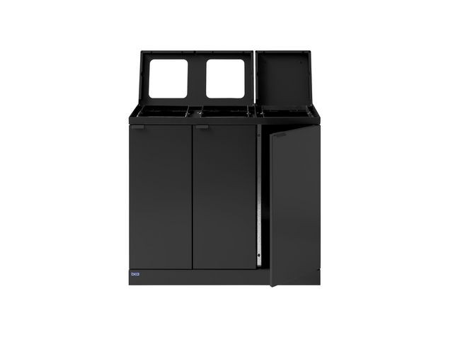 Avfallsbeholder Bica 887 3X45L Antrasitt