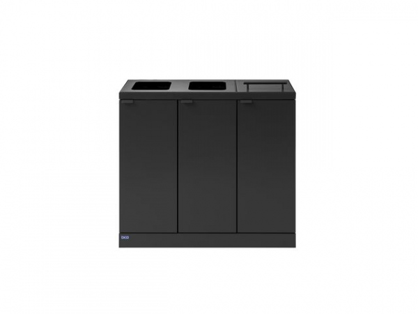 Avfallsbeholder Bica 887 3X45L Antrasitt
