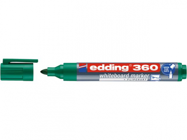 Whiteboardpenn Edding 360 Rund Grønn (10 stk)