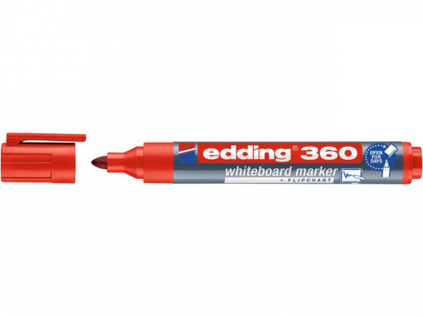 Whiteboardpenn Edding 360 Rund Rød (10 stk)