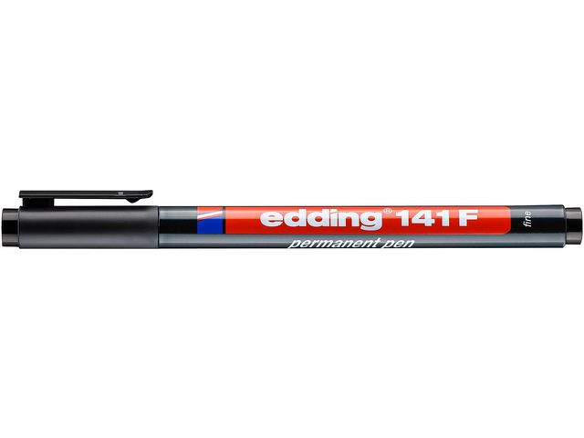 Overheadpenn Edding 141F Perm. Sort (10 stk)