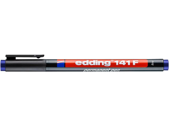 Overheadpenn Edding 141F Perm. Blå (10 stk)