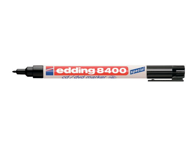 BildeMerkepenn Edding 8400 Cd/Dvd Sort (10 stk)