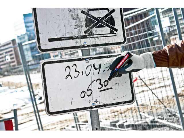 Merkepenn Edding 390 Skrå Rød (10 stk)