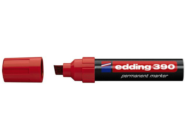 BildeMerkepenn Edding 390 Skrå Rød (10 stk)