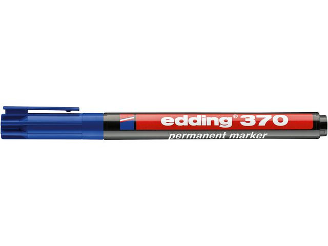 Merkepenn Edding 370 Rund Blå (10 stk)