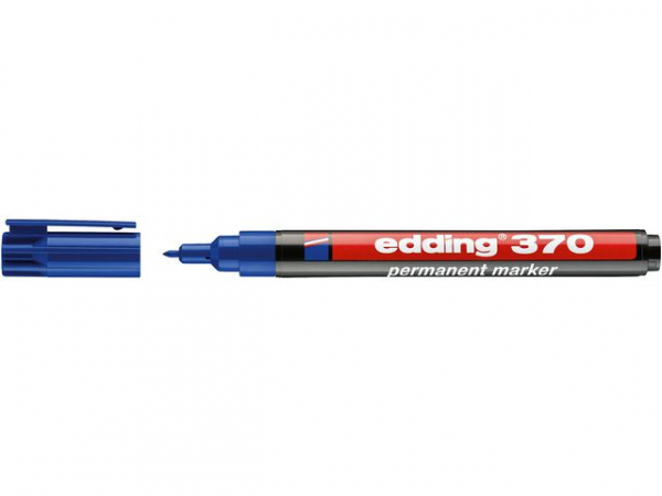 Merkepenn Edding 370 Rund Blå (10 stk)