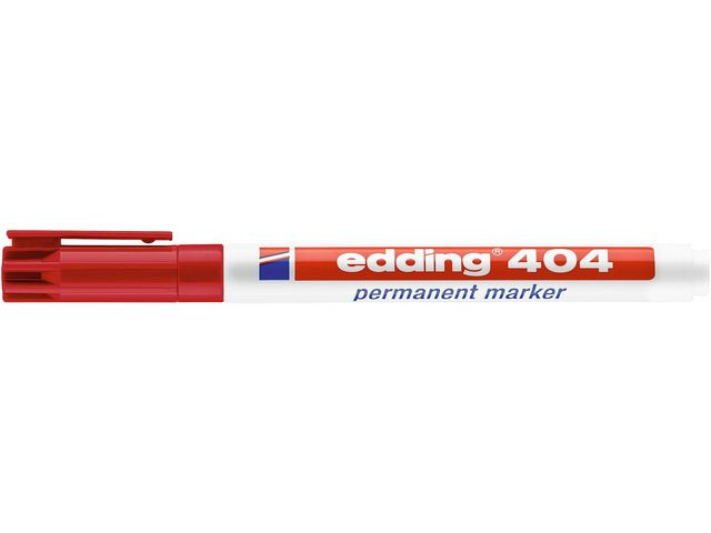 Merkepenn Edding 404 Rund Rød (10 stk)