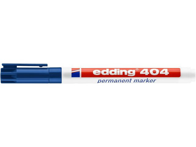 Merkepenn Edding 404 Rund Blå (10 stk)