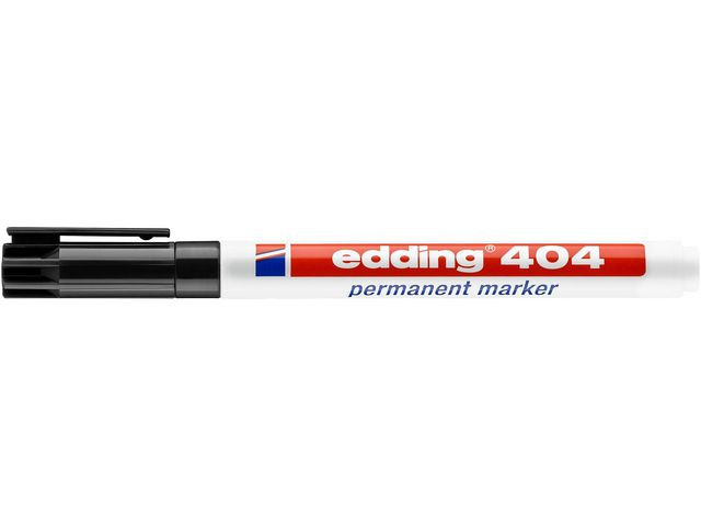 Merkepenn Edding 404 Rund Sort (10 stk)