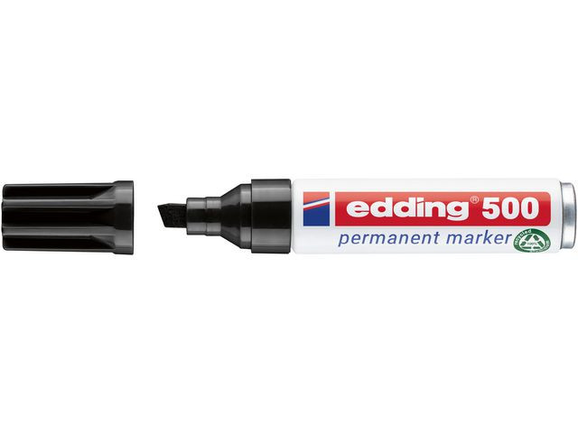 BildeMerkepenn Edding 500 Skrå Sort (10 stk)