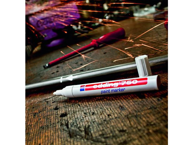Paintmarker Edding 750 Sort (10 stk)