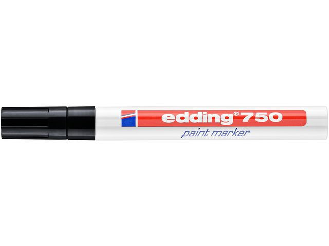 Paintmarker Edding 750 Sort (10 stk)