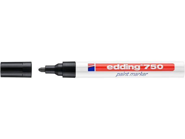Paintmarker Edding 750 Sort (10 stk)