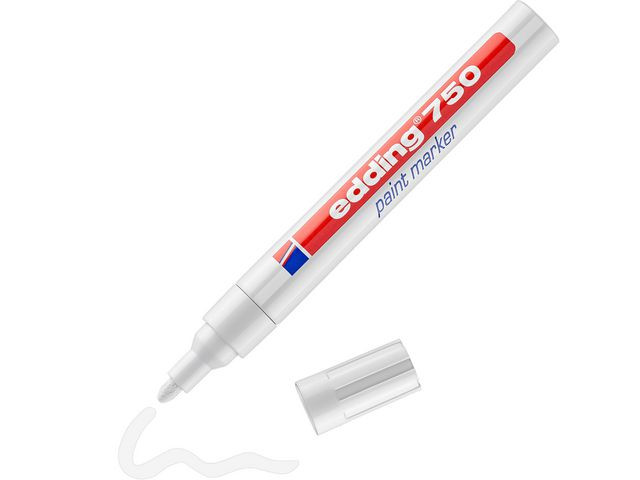 Paintmarker Edding 750 Hvit (10 stk)